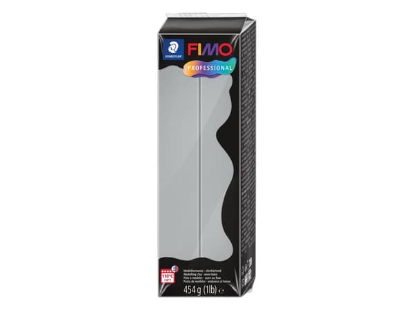Fimo prof modellér 454g grå