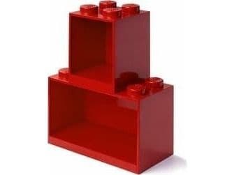 LEGO Brick 4 &amp; 8 hyllyt 2 kpl punainen
