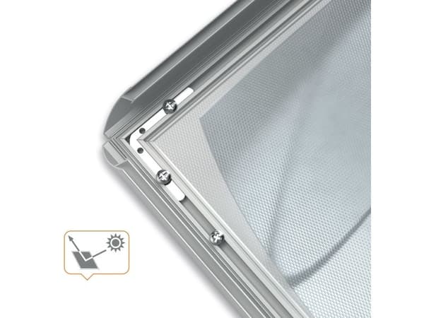 Nobo Impression Pro Brandsäker A4 Affischram, Enbildsram, Aluminium, Silver, Vägg, Rektangulär, Liggande / Stående