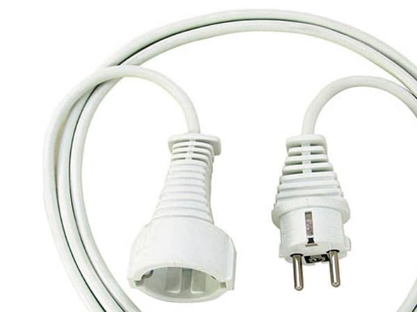 brennenstuhl - Strömkabel - 3 m - vit