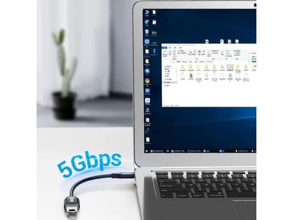 Vention USB-A till USB-C-adapter - svart (CCVBB)
