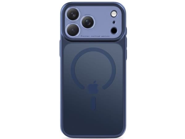Tech-Protect MagPrime MagSafe CC Case for iPhone 18 Pro / 17 Pro - Matte Navy Blue