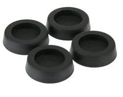 InLine gummiføtter for PC-vesker - svart