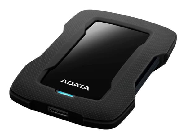 ADATA HD330 - Hårddisk - 1 TB - extern (portabel) - USB 3.1 - 256 bitars AES - svart