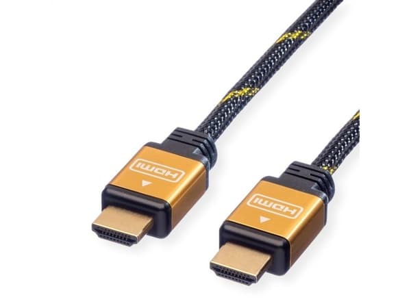 ROLINE GOLD HDMI HS Cable. A-A. M/M. Black. 2.0m