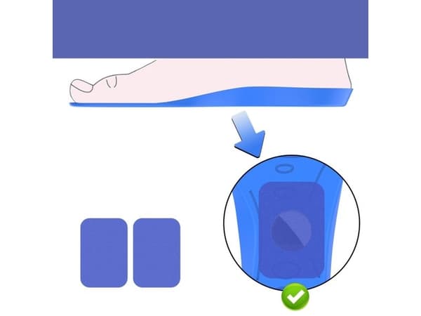 Shoe inserts - protective case for AirTag (175mm-190mm) - blue