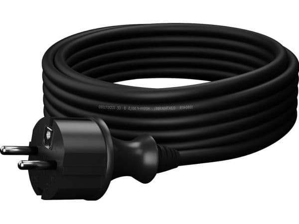 AWTools AWTOOLS CABLE WITH PLUG 2m 3x1.5 BLACK H05VV-F