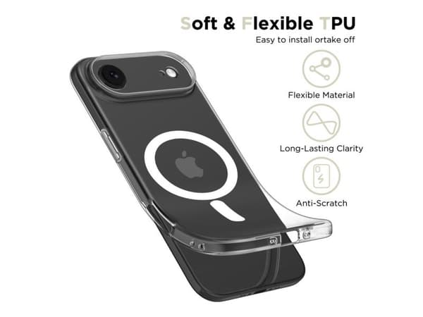 Tech-Protect FlexAir MagSafe-deksel for iPhone 17 Air - klar