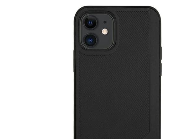 BMW læderpræget cover til iPhone 12 mini - sort