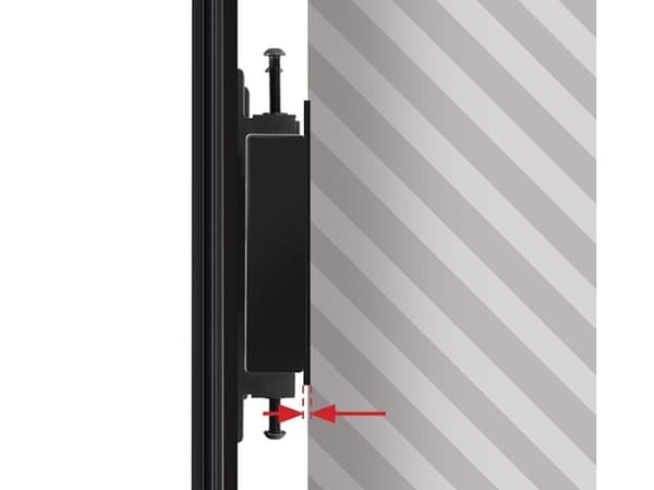 B-TECH System X - Monteringskomponent (rail mounting bracket) - svart - veggmonterbar