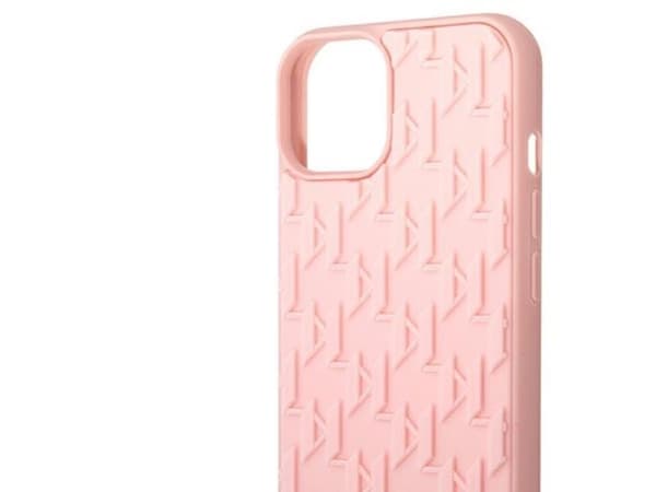 Karl Lagerfeld 3D monogram-skal till iPhone 14 Plus - Rosa