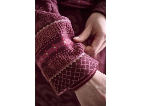 PIP Studio PIP Jasmin Jacquard Bathrobe D.Pink XXL