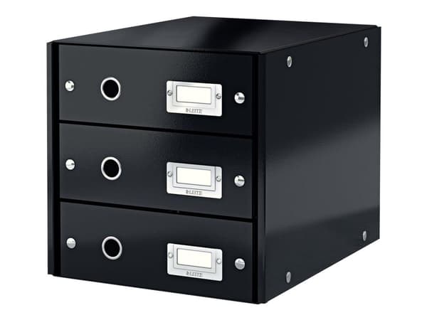 Skuffekabinet A4 Leitz Click&Store med 3 skuffer sort