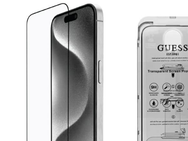 Guess Screen Protector 2.5D Outline Tempered Glass for iPhone 16 Pro Max