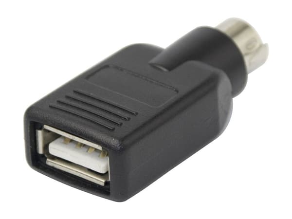 DELTACO adapter PS/2 ha till USB ho för möss & tangentbord