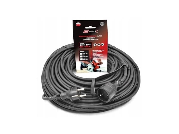 AWTOOLS förlängningskabel PROF. 30 m 3x2,5 mm / IP44 / 16A / 4000 W