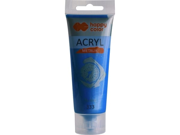 Acrylfärg 75 ml marinblå metallic HAPPY COLOR