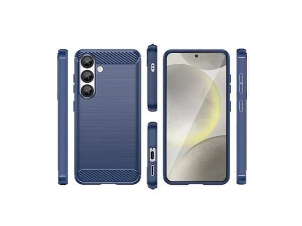 Carbon-skal för iPhone 16e / 17e - blå