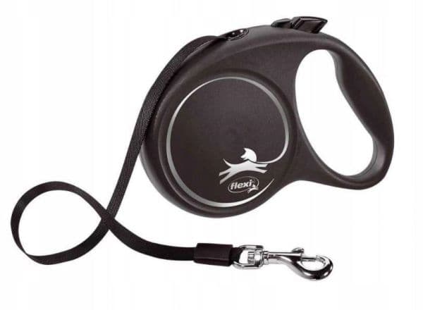 flexi Black Design L band 5 m, 50 kg, sort