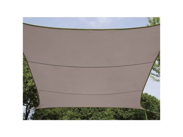 Perel GSS4320TA, Rektangulær, Taupe / brun, Polyester, 160 g/m², D-ring, Maskin Vask