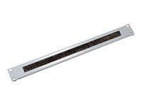 Triton Straight-way panel 1U with brush, musta