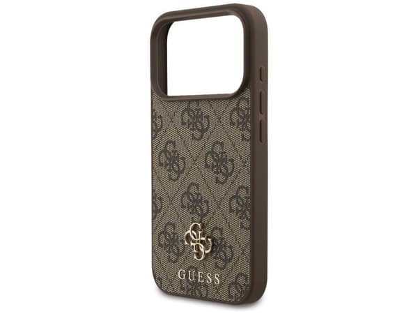 Guess 4G Small Classic Logo MagSafe case for iPhone 17 Pro - brown