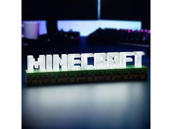 Paladone Minecraft - Dekorasjonslampe - Minecraft logo - hvit