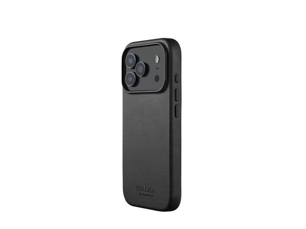 Mujjo Leather Case for iPhone 17 Pro- Black