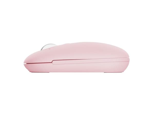 Trust Seron Slim Multi, Ambidekstriøs, Optisk, RF trådløs + Bluetooth, 3200 DPI, Rosa