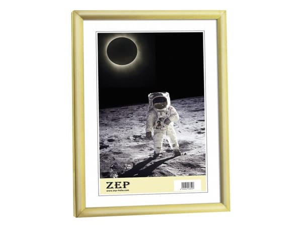 ZEP Basic Frame, Enkel bilderamme, Gull, Bord, Vegg, 13 x 18 cm, Rektangulær
