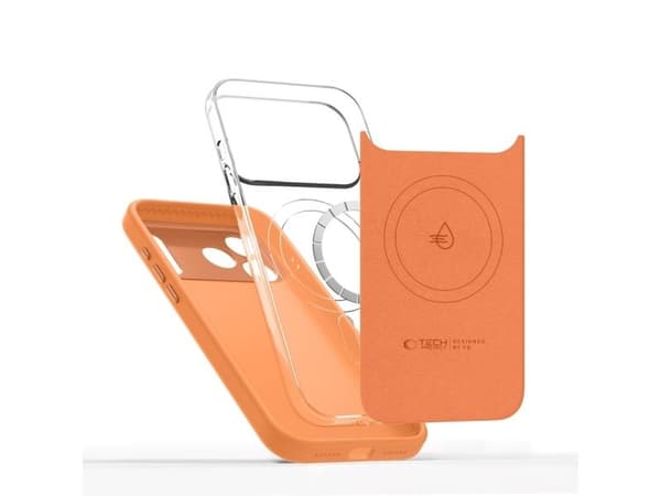 Tech-Protect Uniq MagSafe-deksel til iPhone 17 Pro Max - oransje