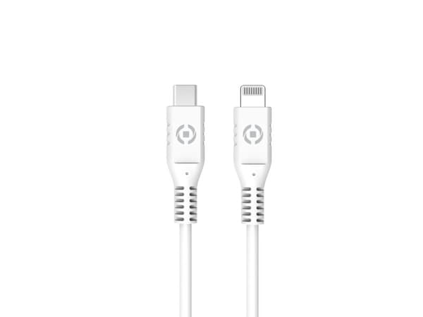 Celly RTGUSBCLIGHT, 1 m, Lightning, USB C, Hankjønn, Hankjønn, Hvit