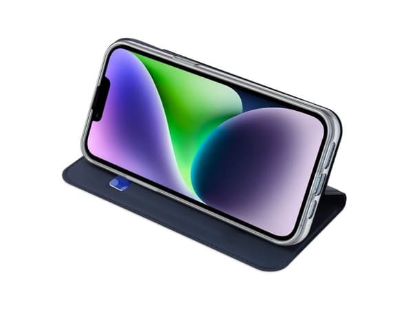 Dux Ducis Skin Pro lommebokdeksel til iPhone 15 Plus - blå