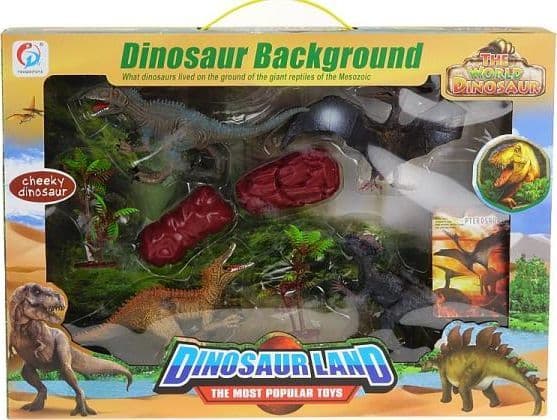 Dinosaurussett 4 deler