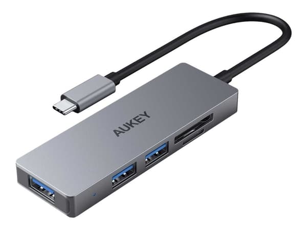 Aukey CB-C63 - Hub - 3 x USB 3.1 Gen 1 - stasjonær