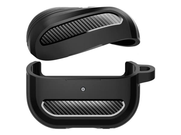 Spigen Rugged Armor, Etui, Termoplastisk polyuretan (TPU), Sort
