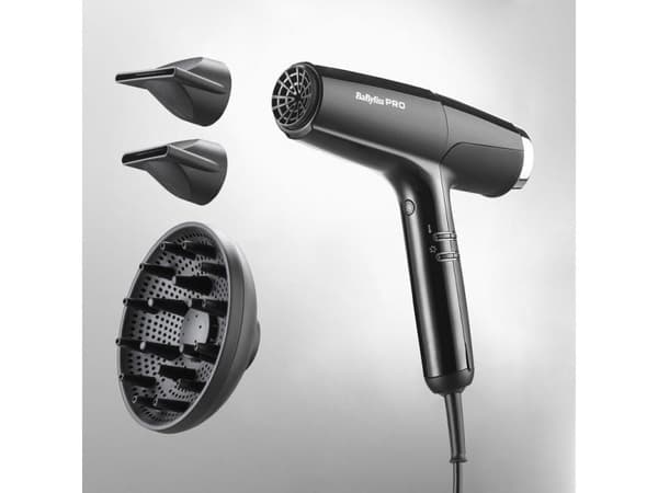 BaBylissPRO Falco BAB8550E sølv hårføner