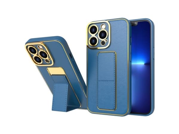 Nytt Kickstand-deksel til iPhone 12 Pro med stativ, blå