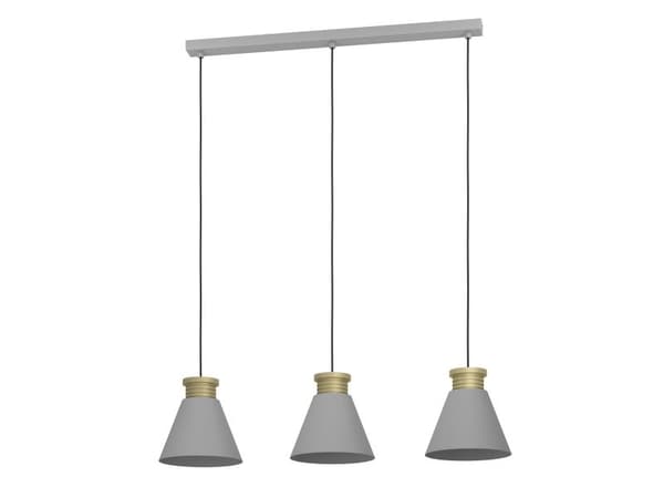 EGLO TWICKEN LÅNGBORD 3 lampor E27 grå/guld