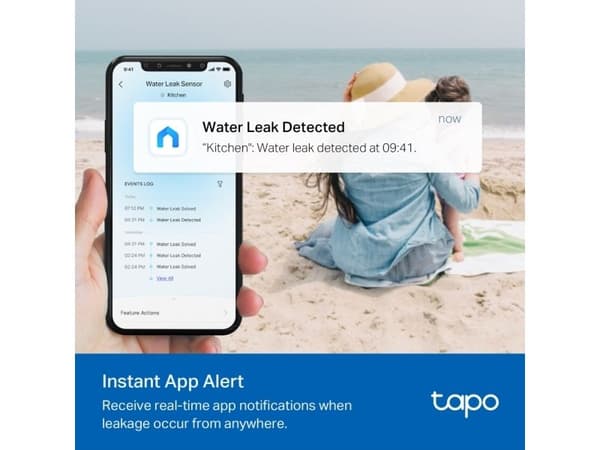 Smart TP-Link Tapo T300 water leak sensor (white)