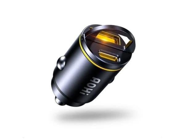 AOHi Superauto PD 45W billader 1x USB-C, 1x USB-A