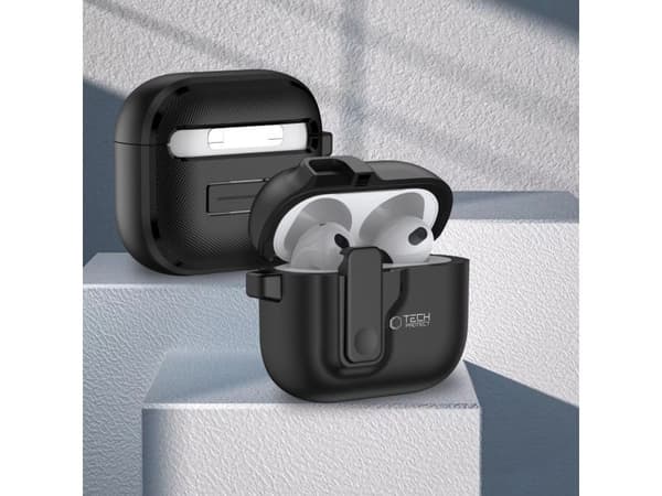 Tech-Protect SLIM HOOK til Apple AirPods 4 svart