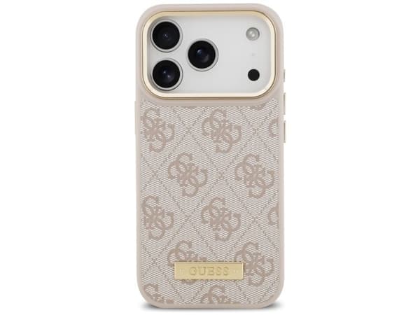 Guess 4G Logo Plate MagSafe-etu til iPhone 17 Pro - Rosa