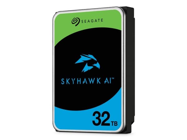 Seagate SkyHawk AI - Harddisk - 32 TB - intern - 3.5" - SATA 6Gb/s - buffer: 512 MB - med 3-års Seagate Rescue Data Recovery