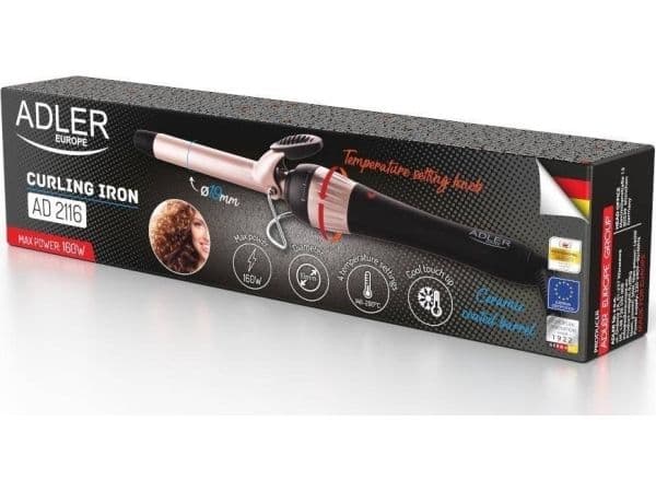 Adler Locktång - 19mm - justerbar temp.