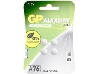 Gp alkaline knapcelle batterier 1,5v a76