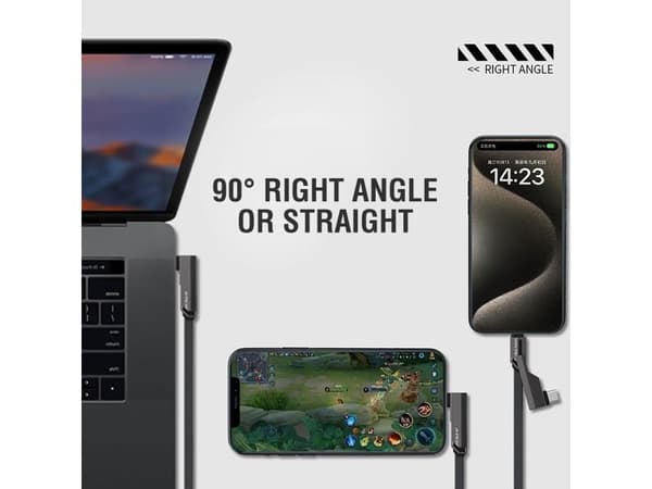 4smarts 541457, 1,5 m, USB A, USB C, Grafiitti