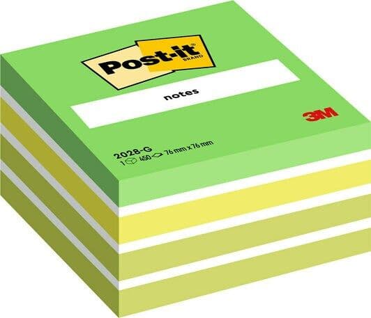 Post-it® Notes kubusblok, pastelgrøn, 76 mm x 76 mm, 450 ark