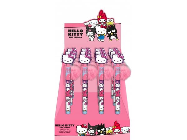Hello Kitty dekorative kulepenner med dekorative elementer, 12 stk.
