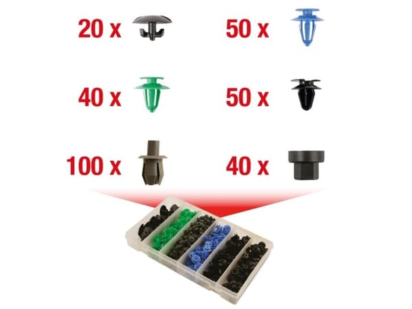KS Tools 420.0600 #####Kiinnitysklipsisarja